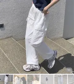 NUGU ナイロンカーゴパンツ