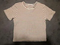 BEAUTY&YOUTH ストライプ 半袖　ミニTシャツ
