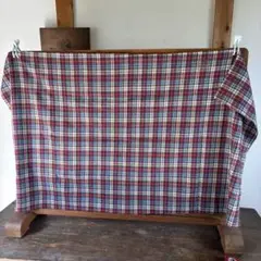 古布　ハギレ　チェック柄　151cm×85cm