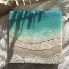 自分の可能性を広げたい方へ 深呼吸する海 海アート 45×22cm - メルカリ