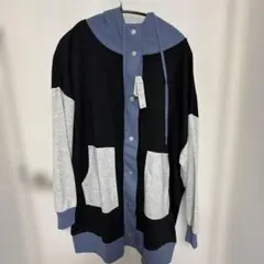 【新品未使用品】配色スナップボタンパーカーのサムネイル