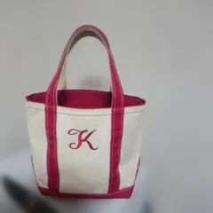 エルエルビーン　イニシャルトートバッグ　K