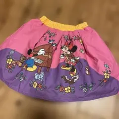 美品　しまむらリトシー ディズニー レトロ スカート ミッキー ミニー 90