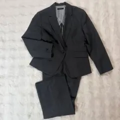 StyleNote パンツスーツ上下17ARグレー裏地ストライプ上品セットアップのサムネイル