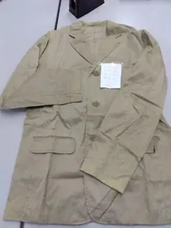 104.COMME CA ISM ベージュ テーラードジャケット L