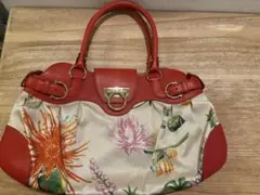 希少♡フェラガモガンチーニ　 花柄ハンドバッグ