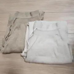 2枚組 丈長め UNIQLO ウォッシャブルニットリブパンツ　XXL 3XL