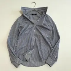 【美品】鎌倉シャツ 長袖シャツ イージーケア ノーアイロン ストライプ S