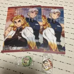 くら寿司　鬼滅の刃　缶バッジ　下敷き