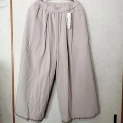 セール SUN VALLEY ガウチョパンツ M NE3裾に刺繍