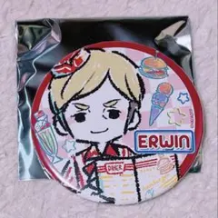 新品 進撃の巨人 エルヴィン グラフアート カフェver. 缶バッジ