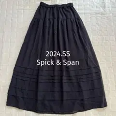 極美品！Spick & Spanスピックアンドスパン　PEボイルギャザースカートのサムネイル