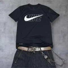 00s【old nike】big logo tee/y2k swag tech - メルカリ