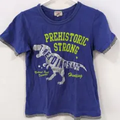 恐竜プリント Tシャツ ブルー 150 マザウェイズのサムネイル