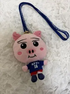 ホクブー がま口 ぬいぐるみ ネックストラップ付き