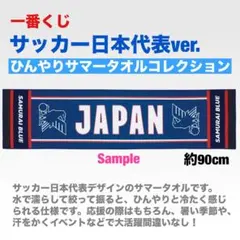 一番くじ　サッカー日本代表　ひんやりサマータオル　匿名配送のサムネイル