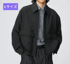 ユニクロU ショートブルゾン 黒 Lサイズ