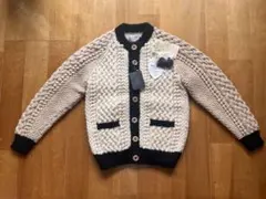 【美品・茶色タグ】インバーアラン　カーディガン　ケーブルニットのサムネイル