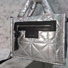 ◆美品◆BAYFLOW シルバー キルティング トートバッグ　2way