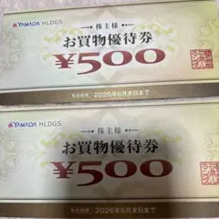 ヤマダ電機買物優待券1000円分