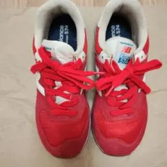 New Balance 574 赤/白 24.5