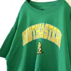 ラッセル サウスイースタン ライオン Tシャツ L グリーン 緑 古着