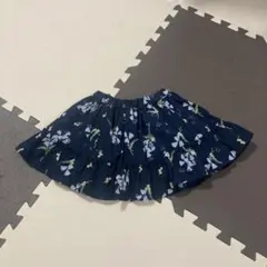 BeBe べべ　ネイビー 花柄 スカート 100サイズ