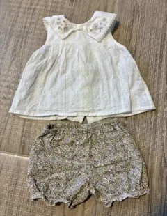 SLAP SLIP 花柄刺繍ブラウス＆ショートパンツ セットアップのサムネイル