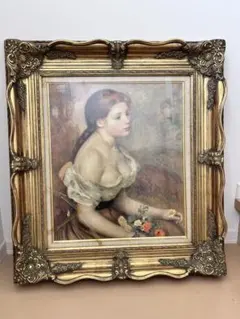ジュール・パスキン、果物を持つ少女、希少な画集より、状態良好、新品高級額 ジュール・パスキン、果物を持つ少女、希少な画集より、状態良好、新品