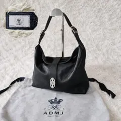 A.D.M.J. キルティング レザー チェーン ショルダーバッグ クラウン 