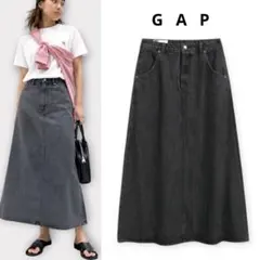 GAP ギャップ Aライン デニム マキシスカート デニムロングスカート 25