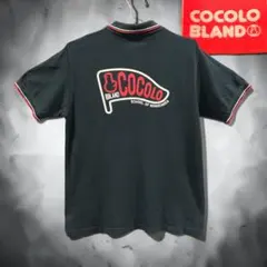 "COCOLO BLANDココロブランド" ポロシャツ バックロゴ ブラックMのサムネイル