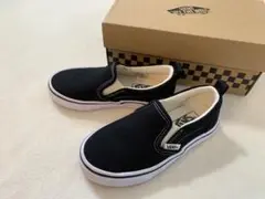 VANS 【KIDS】 スリッポンシューズ ブラック 17cm