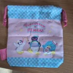 タキシードサム×ピングー 巾着コレクション ピンク