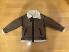 select MOCA ボアジャケット　B3風　ブラウン 合成皮革