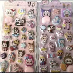 お値下げ！シール2点セット　おしりシール　桃シール　ラブブ