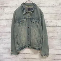 【ILL'S】イルズ　デニムジャケット　Gジャン（М）ダメージ加工 カッコいい