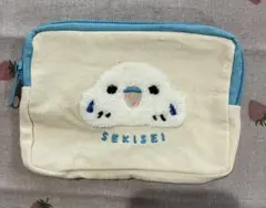 tokoriことりのさがらポーチ　セキセイインコ　ブルー