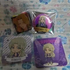 【コナン展】ベルモットセット【缶バッチ＆コースター】