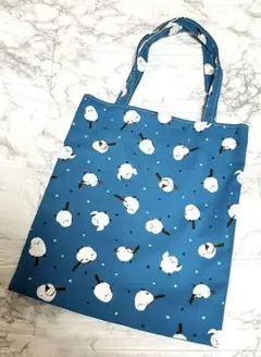 ハンドメイド★御朱印帳バッグ　ミニトートバッグ　シマエナガ