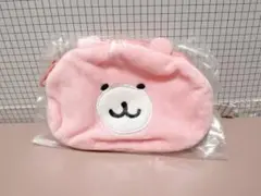 ちいかわ おかおポーチ くまさんポシェット まいにちなかよし編 くま ピンク