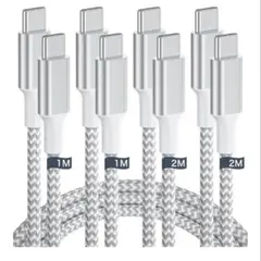 タイプc ケーブル usb c ケーブル1m+1m+2m+2mの4本セット