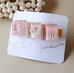 レジンヘアクリップ　☆おまとめ購入がお得☆