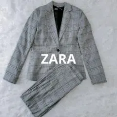 ZARA グレンチェック セットアップ EUR36 秋冬　セットアップ