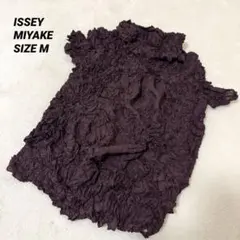 ISSEY MIYAKE プリーツ加工 長袖トップス ブルー - メルカリ