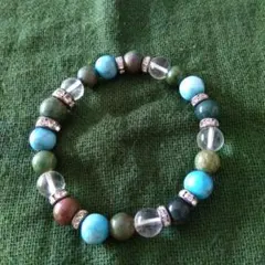 値下げ✭ターコイズクリスタルブレスレット