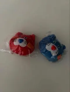 mojojojo フェイスマスコット モジョジョジョ 赤・青ネコ　セット③
