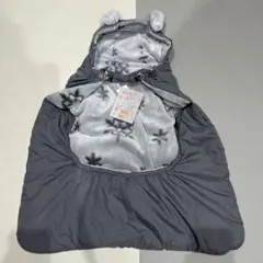 【新品タグ付き】中わた入りはっ水ケープ くま耳 防寒 ブランケット マルチケープ