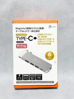 【新品】j5create USB4 6in1ドッキングステーション Mac専用