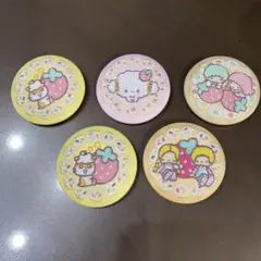サンリオ 刺繍缶バッジ 5個セット
